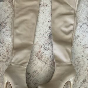 Chic Beige Over-the-Knee Boots
